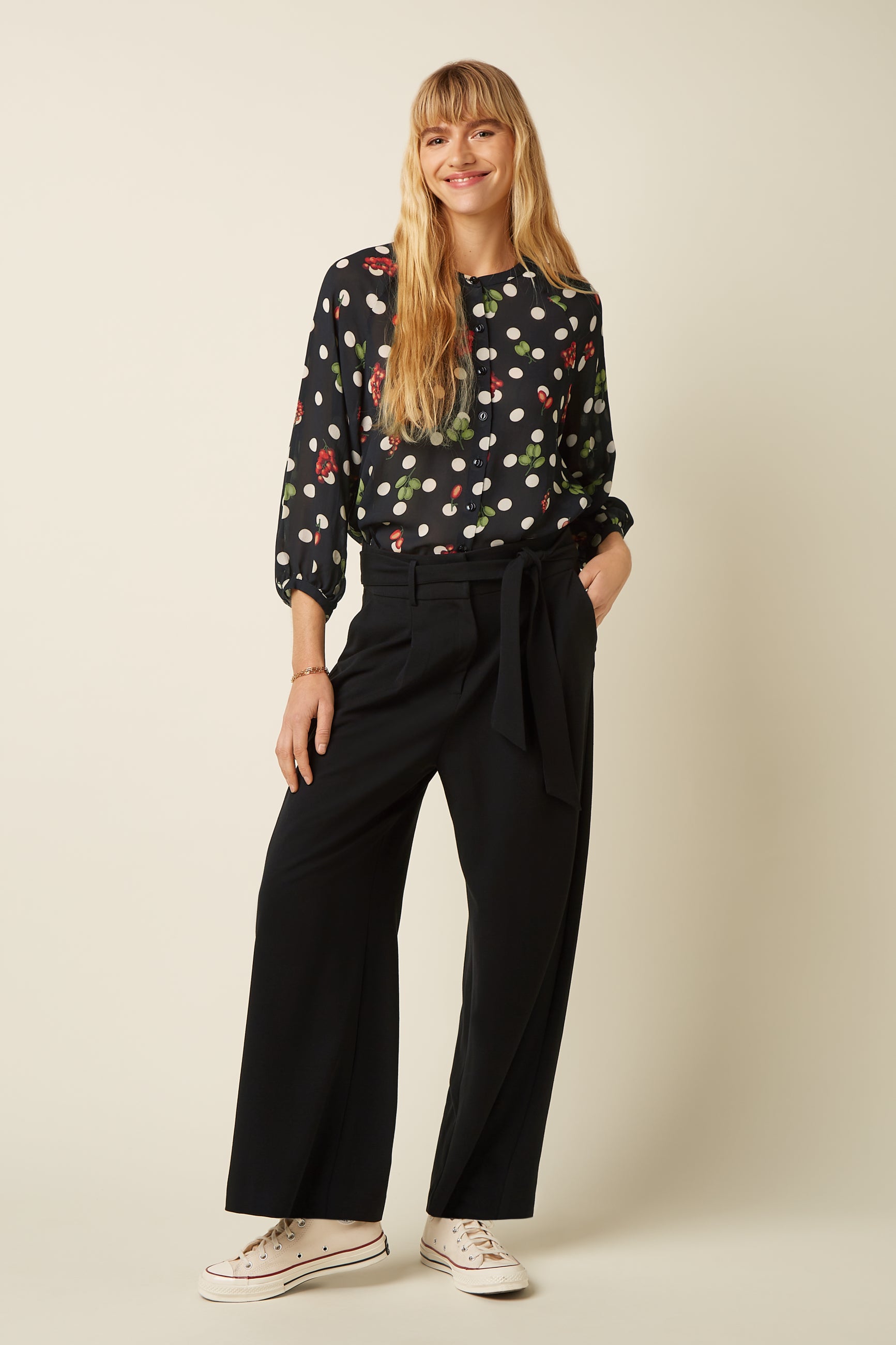 Cybil Blouse Briny - Black