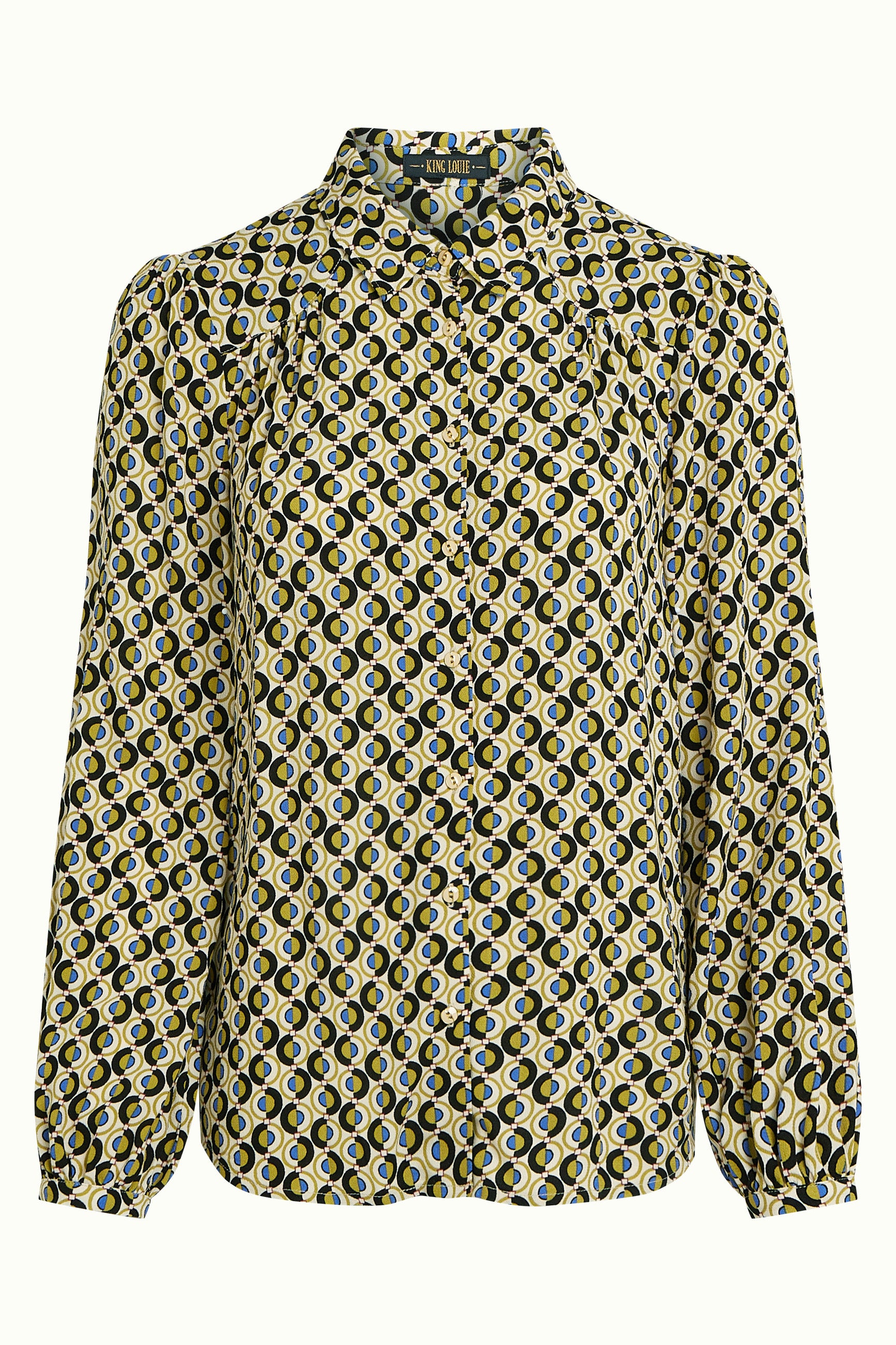 Carina Blouse Dottie - Cream