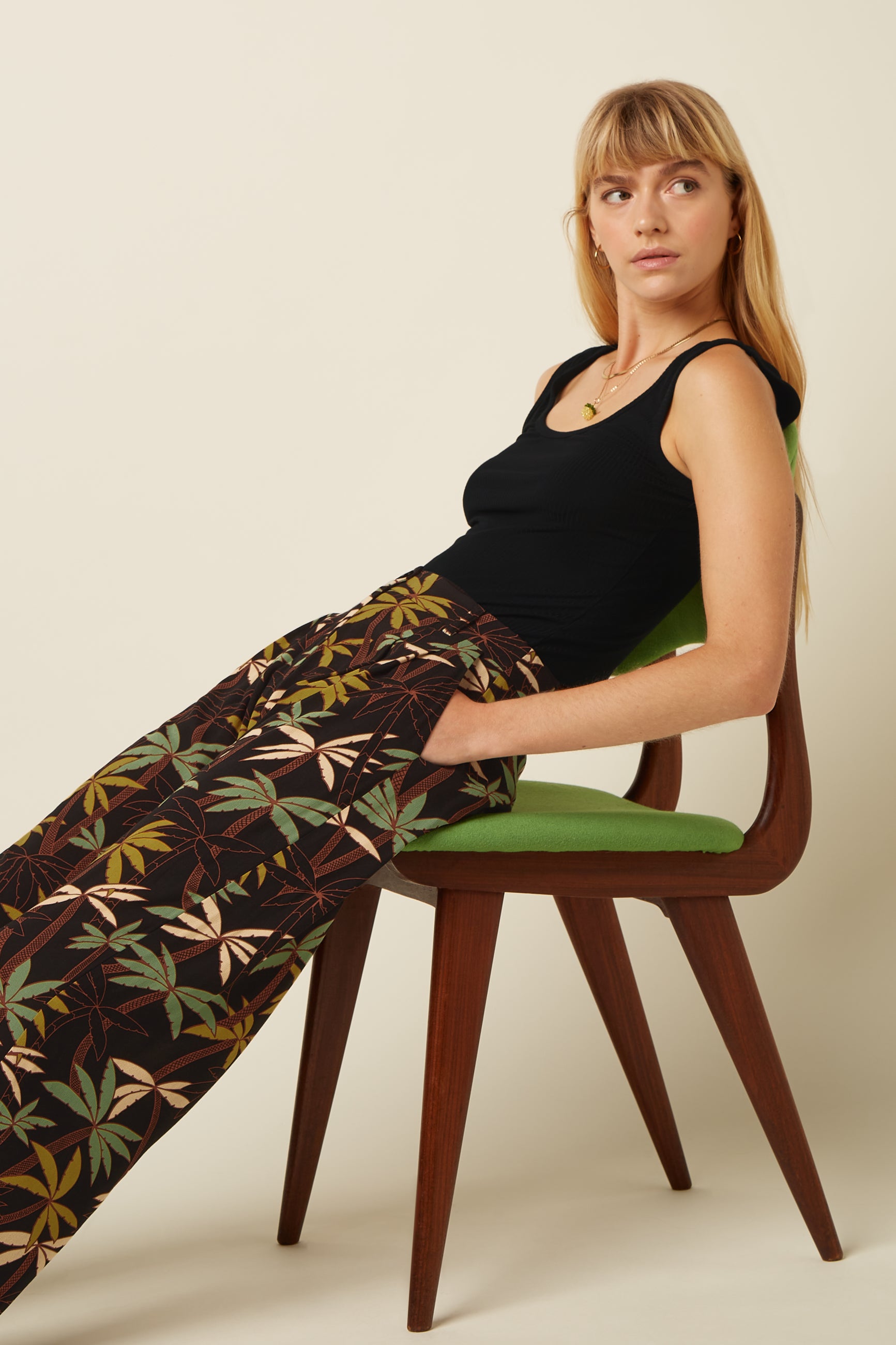 Fintan Cropped Pants La Rochelle - Black