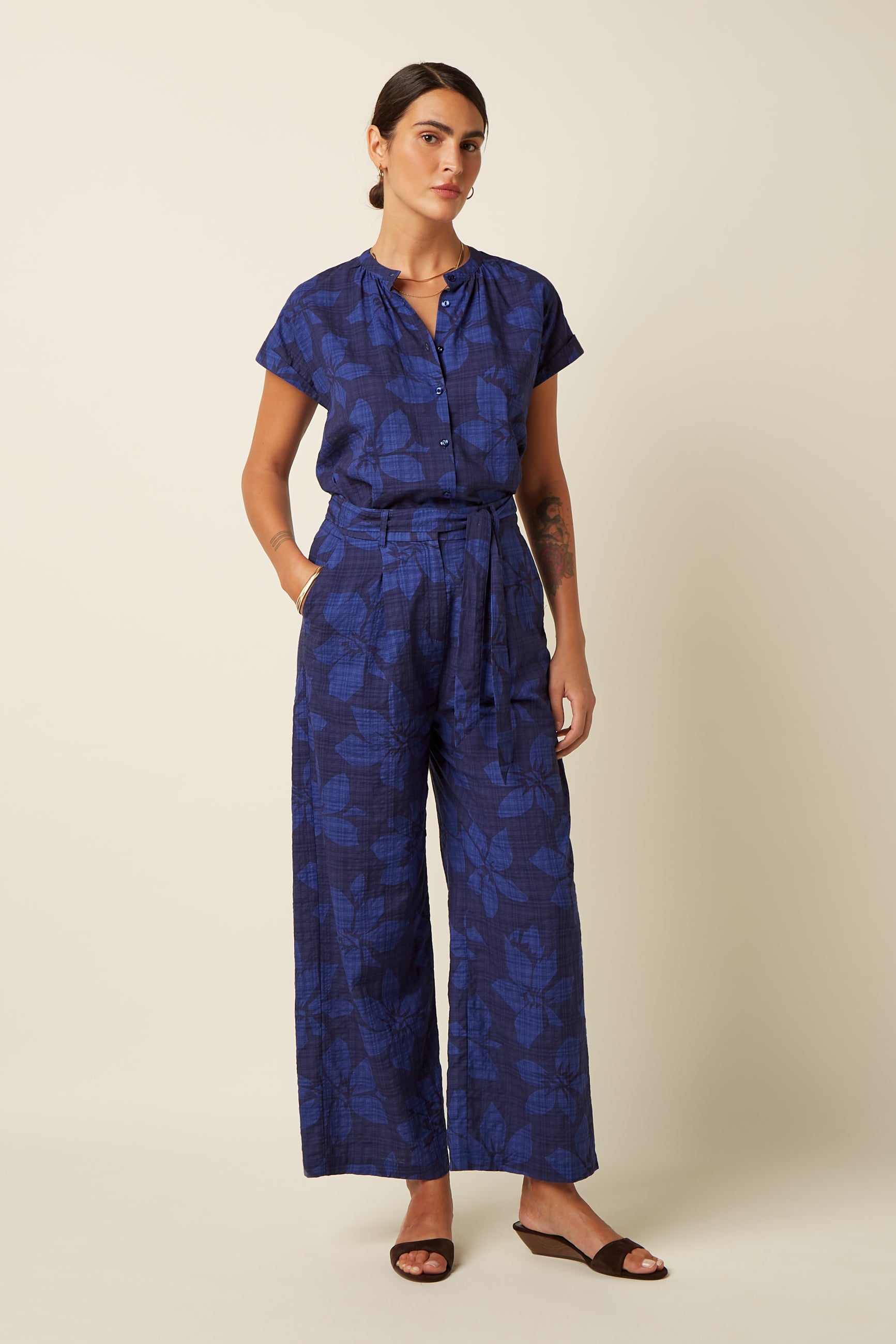 Stella Blouse Saline - Beacon Blue