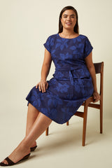 Betty Loose Fit Dress Saline - Beacon Blue