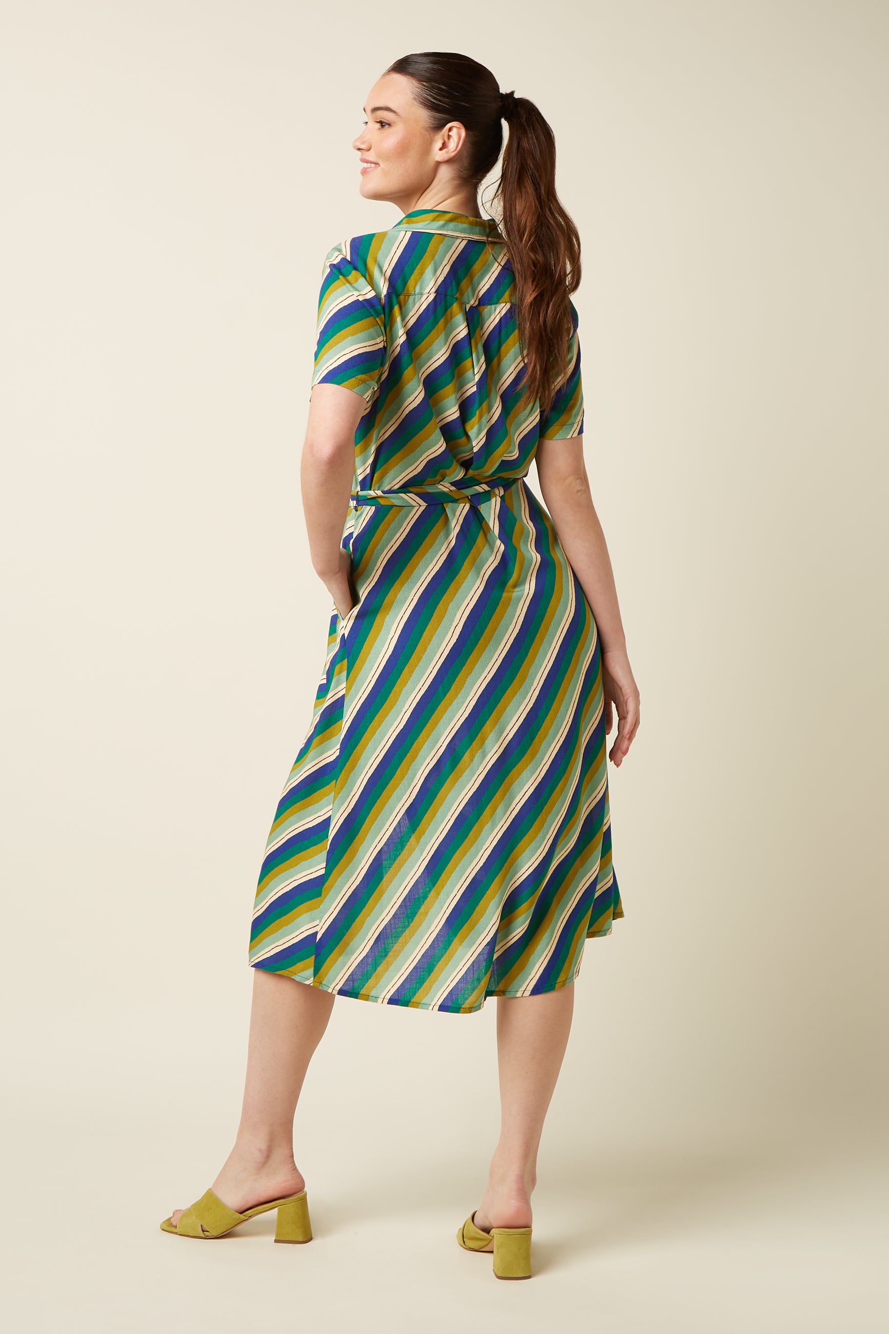 Olive Midi Dress Cliff - Mazarine