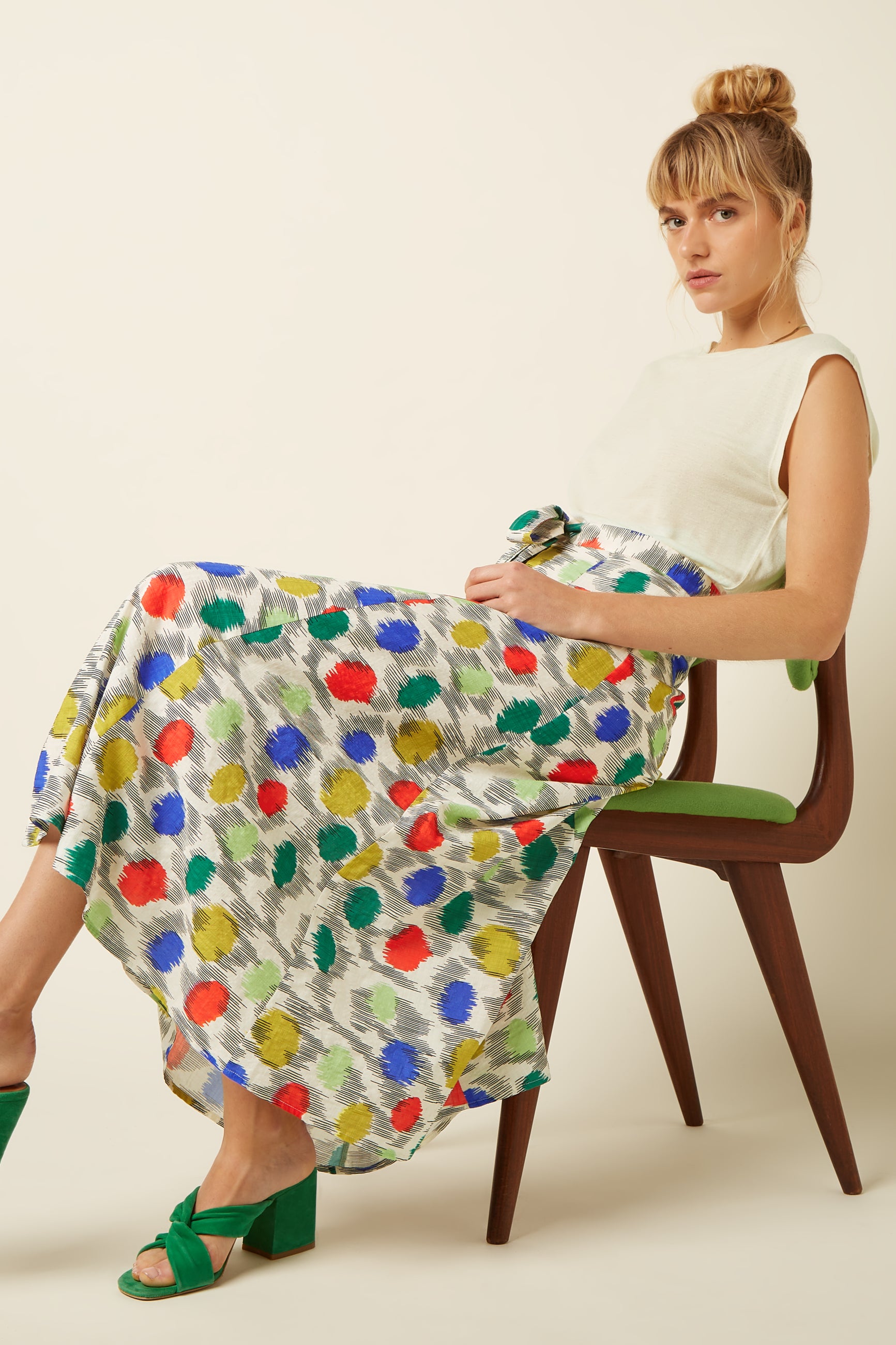 Judy Midi Skirt Walton - Ice Cream