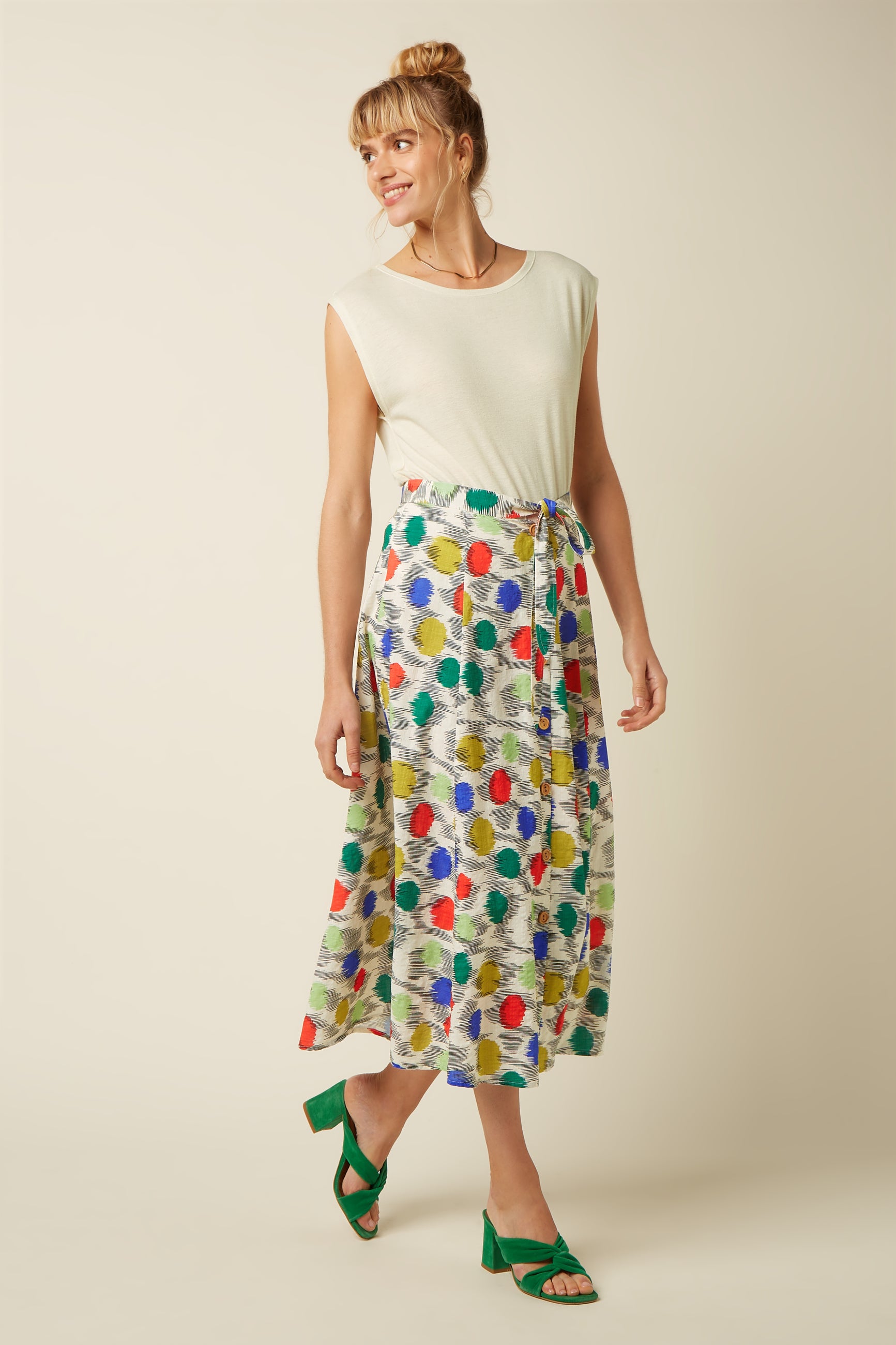 Judy Midi Skirt Walton - Ice Cream