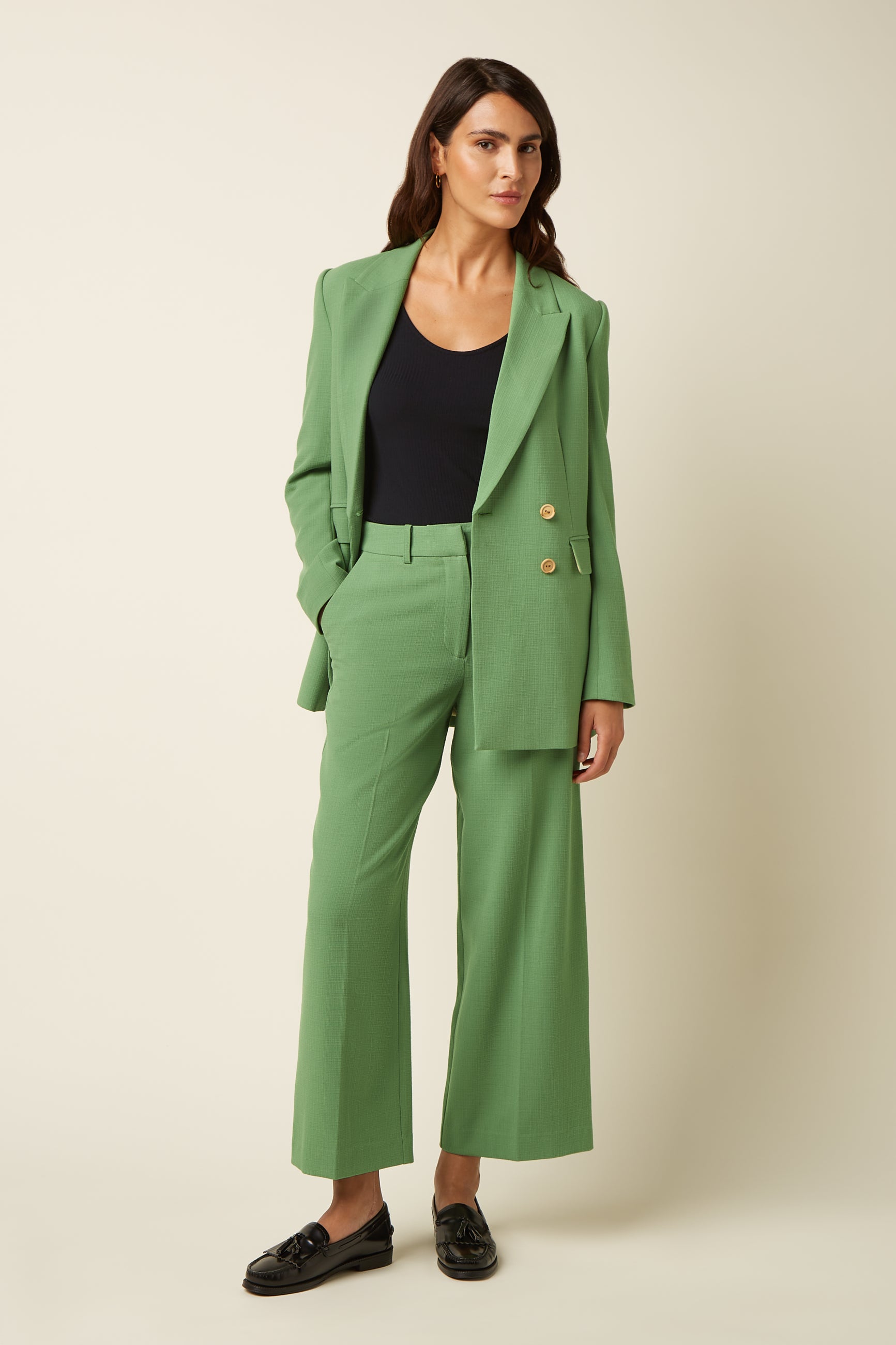Tina Blazer Long Folly - Jade Green