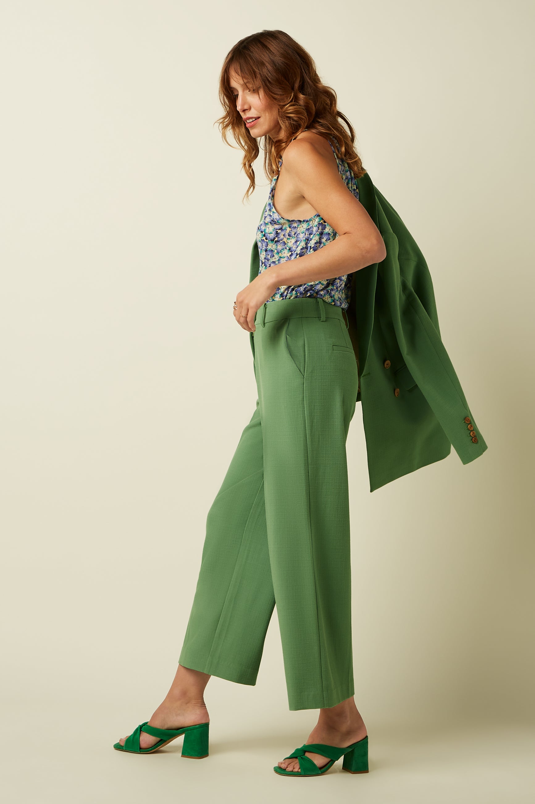 Tina Blazer Long Folly - Jade Green