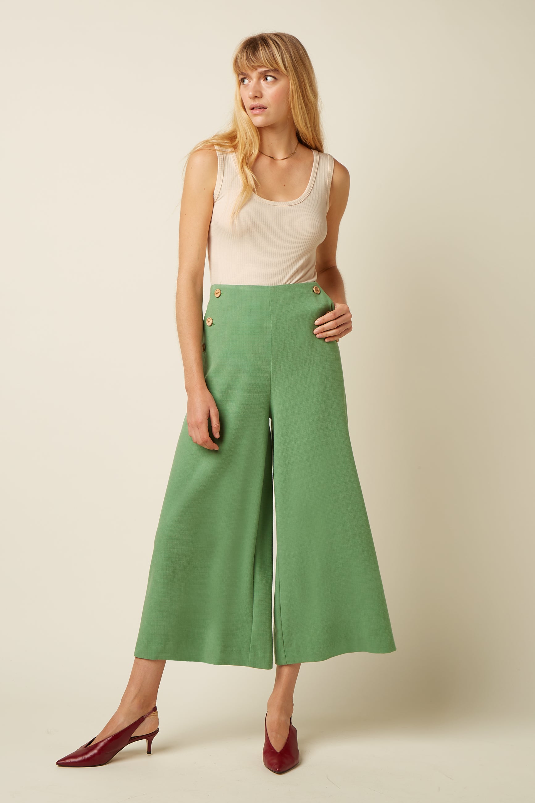 Pia Culotte Folly - Jade Green