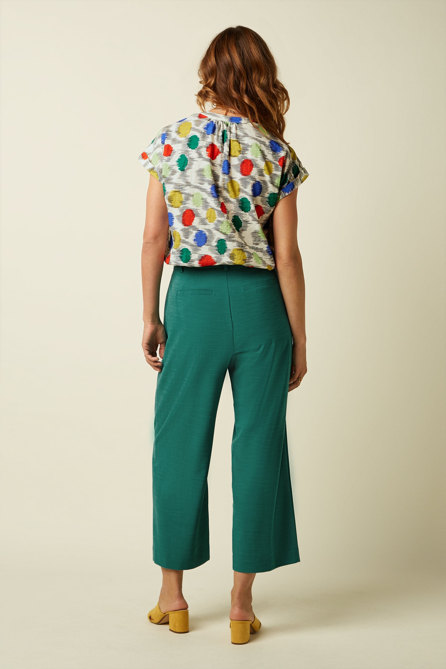 Fintan Cropped Pants Timba - Nile Green