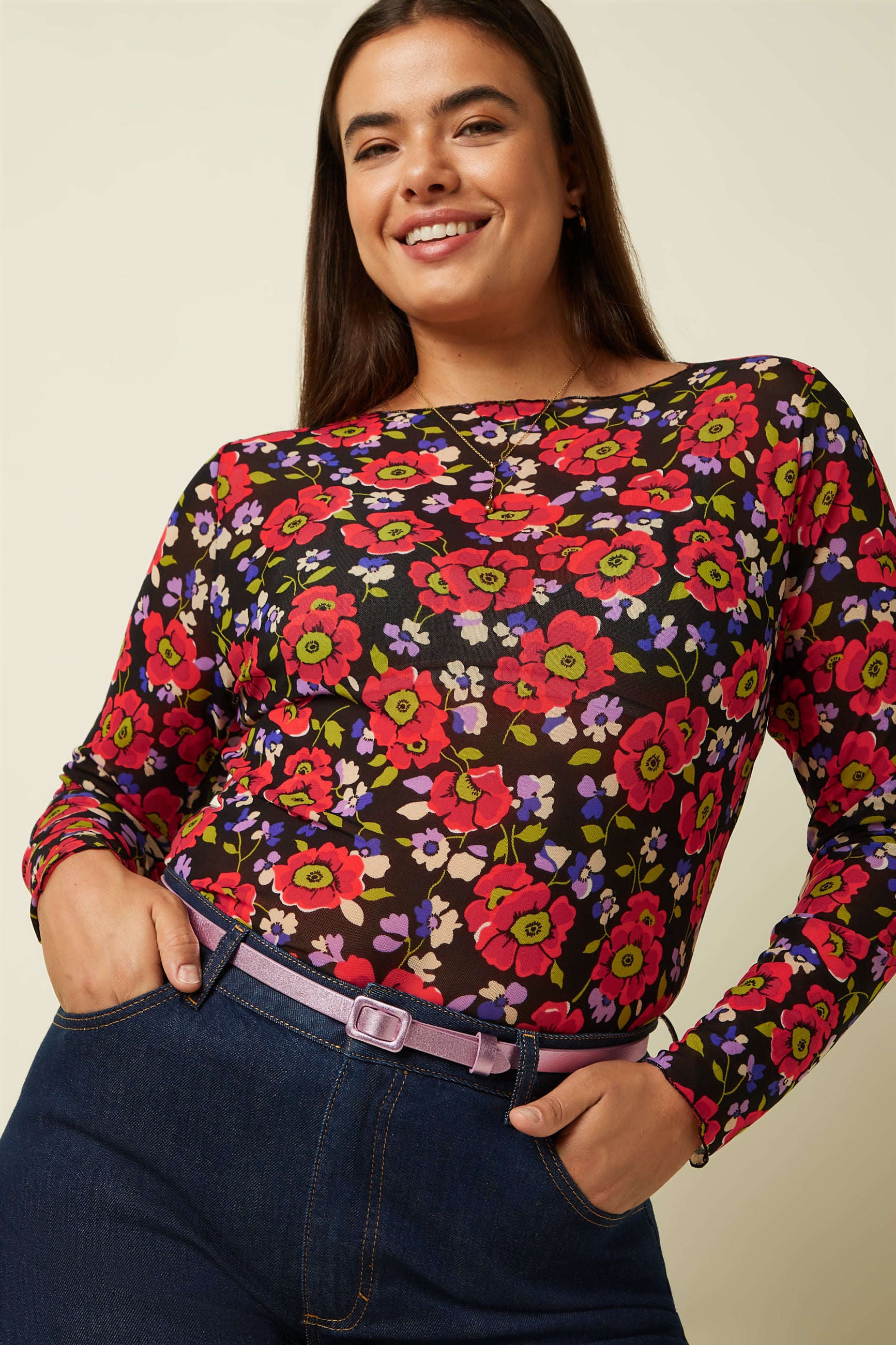 Shiny Belt - Sheer Lilac