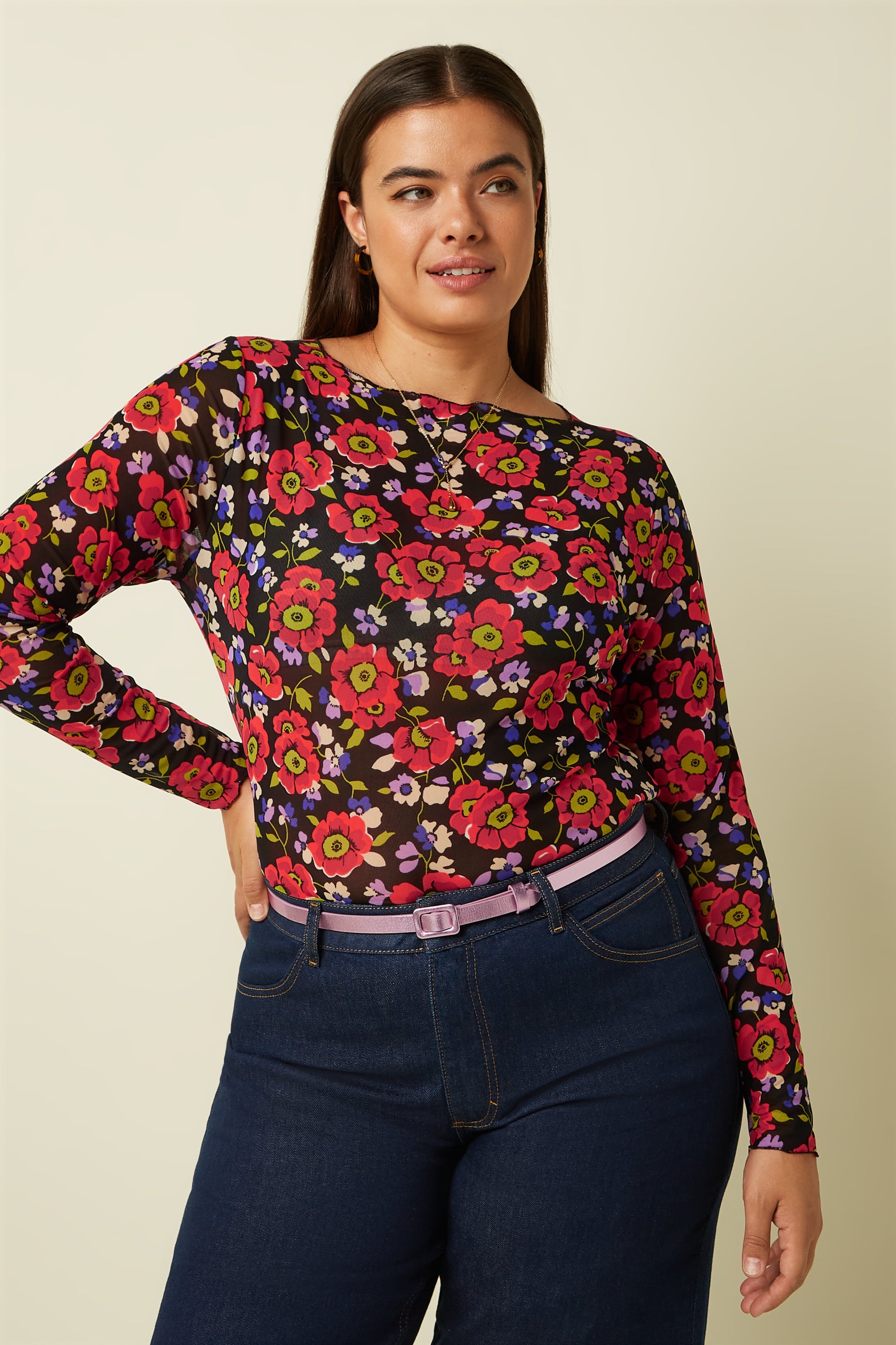 Shiny Belt - Sheer Lilac