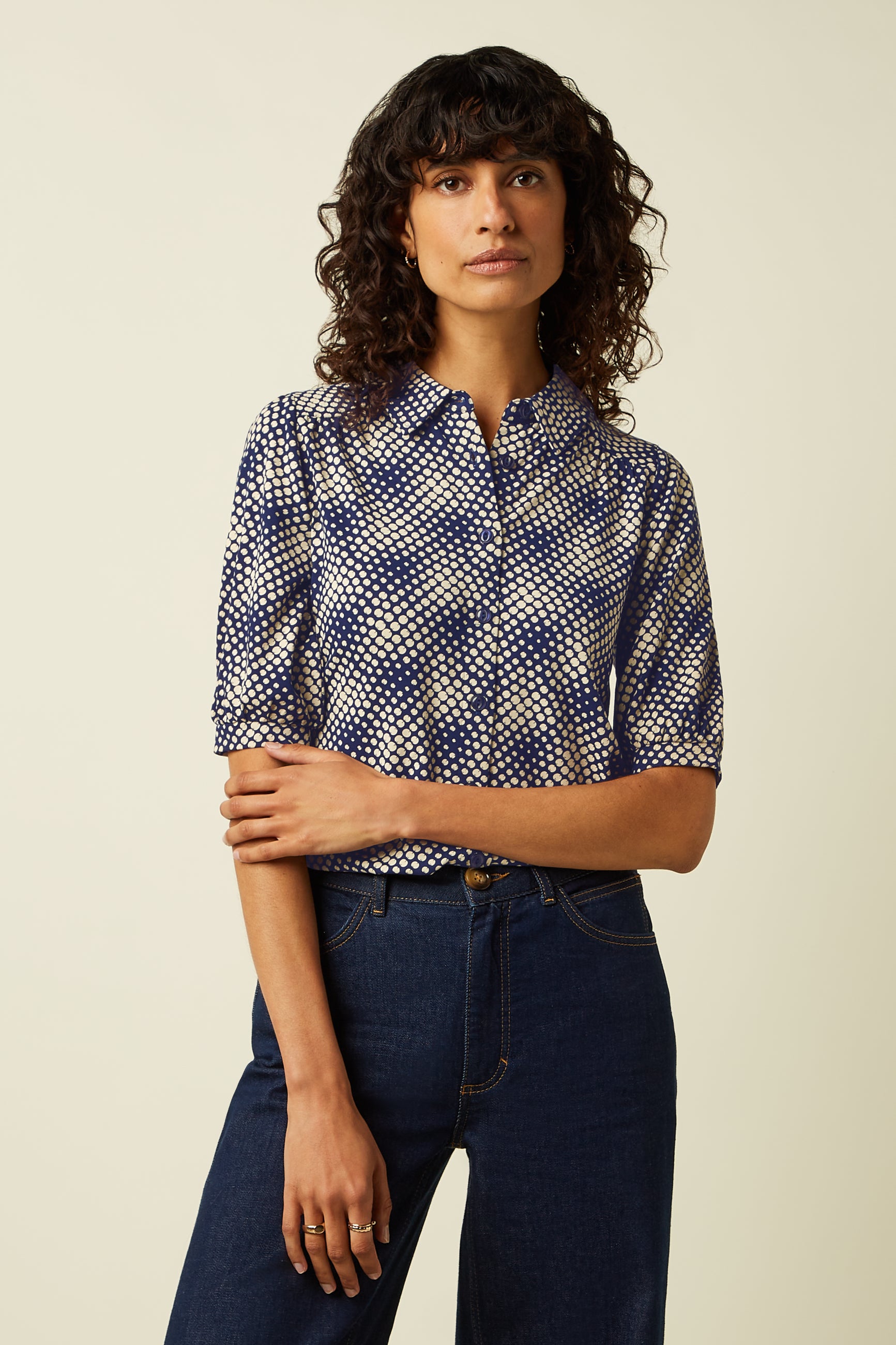 Carina Blouse Haven - Beacon Blue
