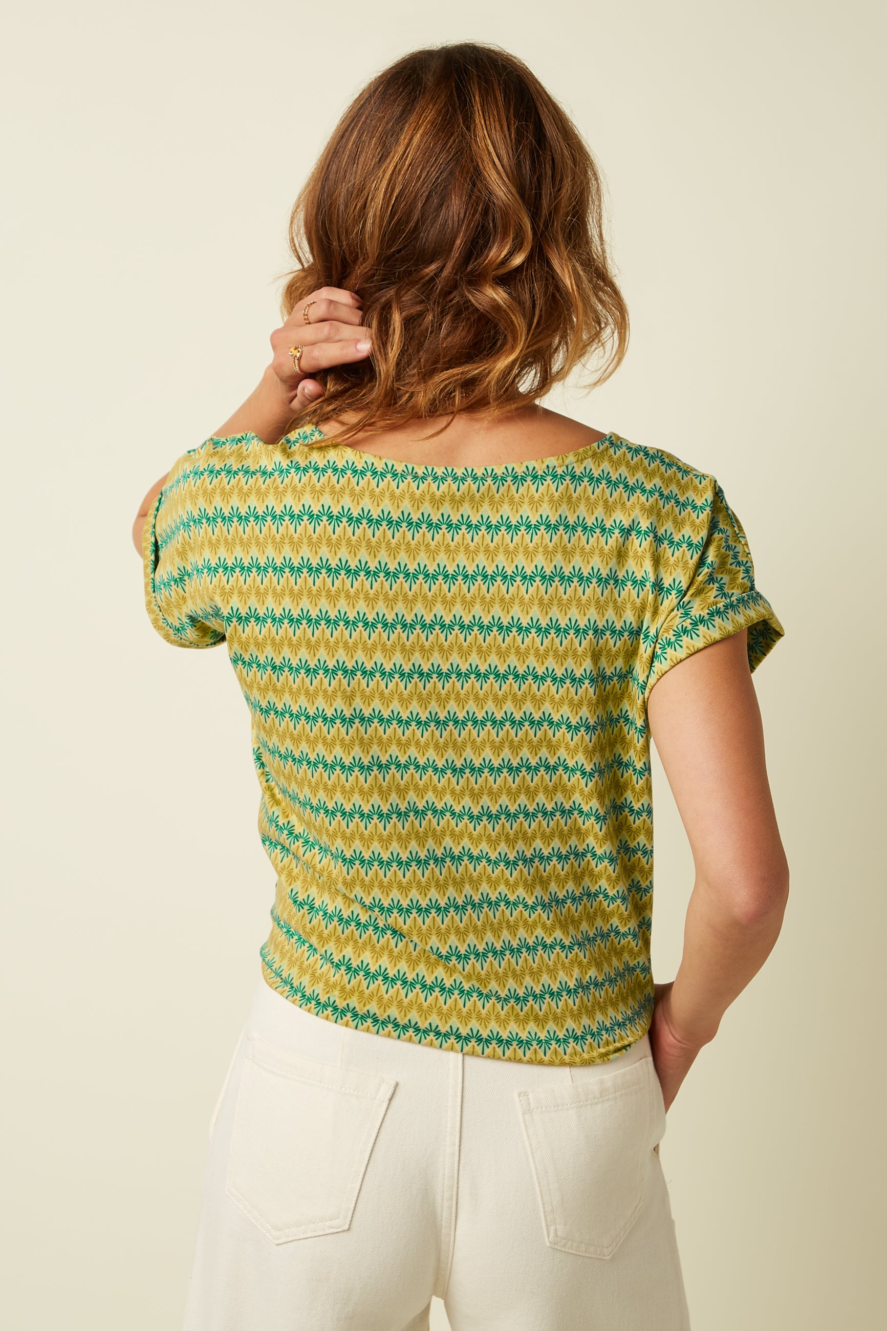 Aria Knot Top Saro - Spring Yellow
