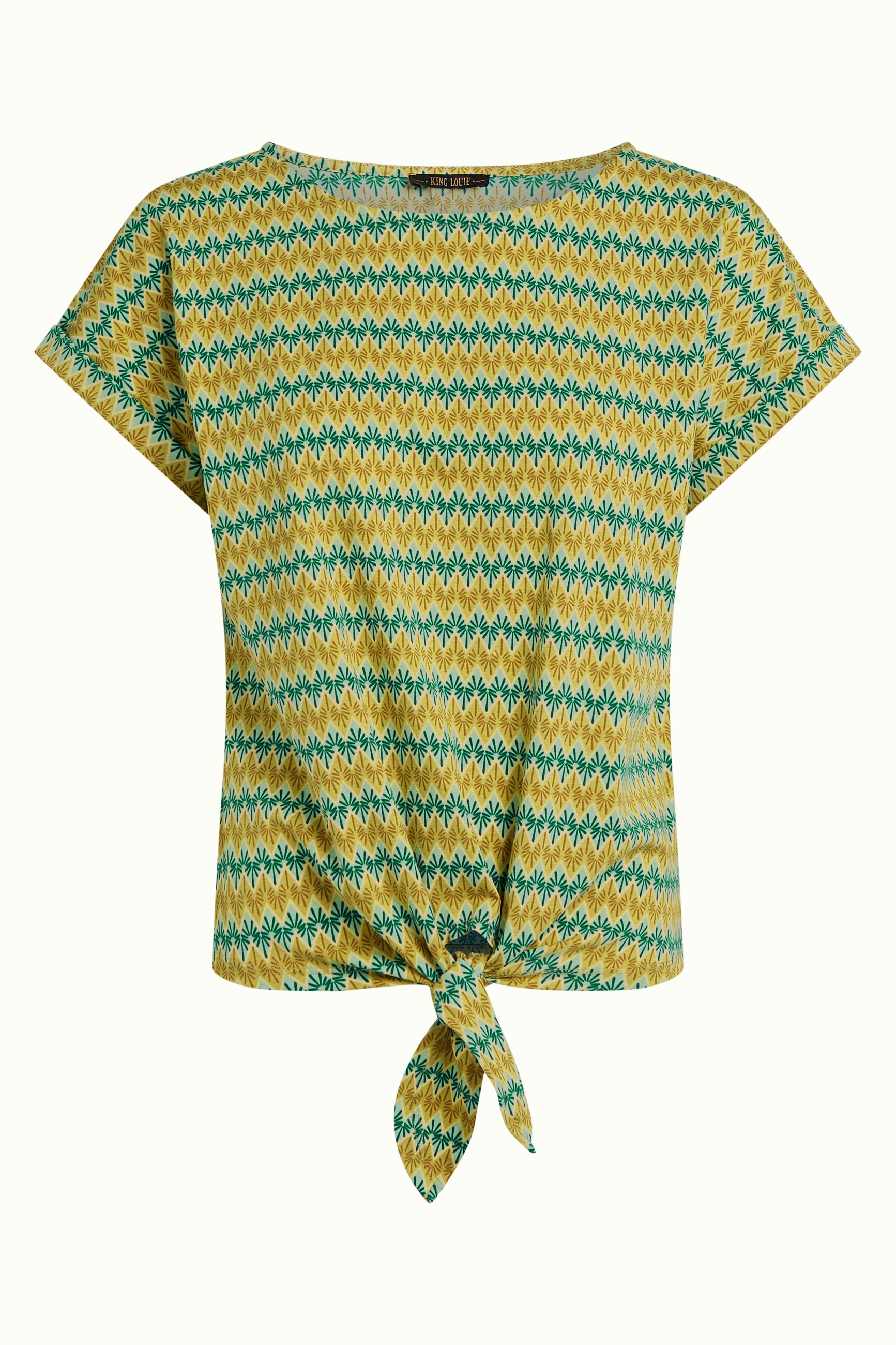 Aria Knot Top Saro - Spring Yellow