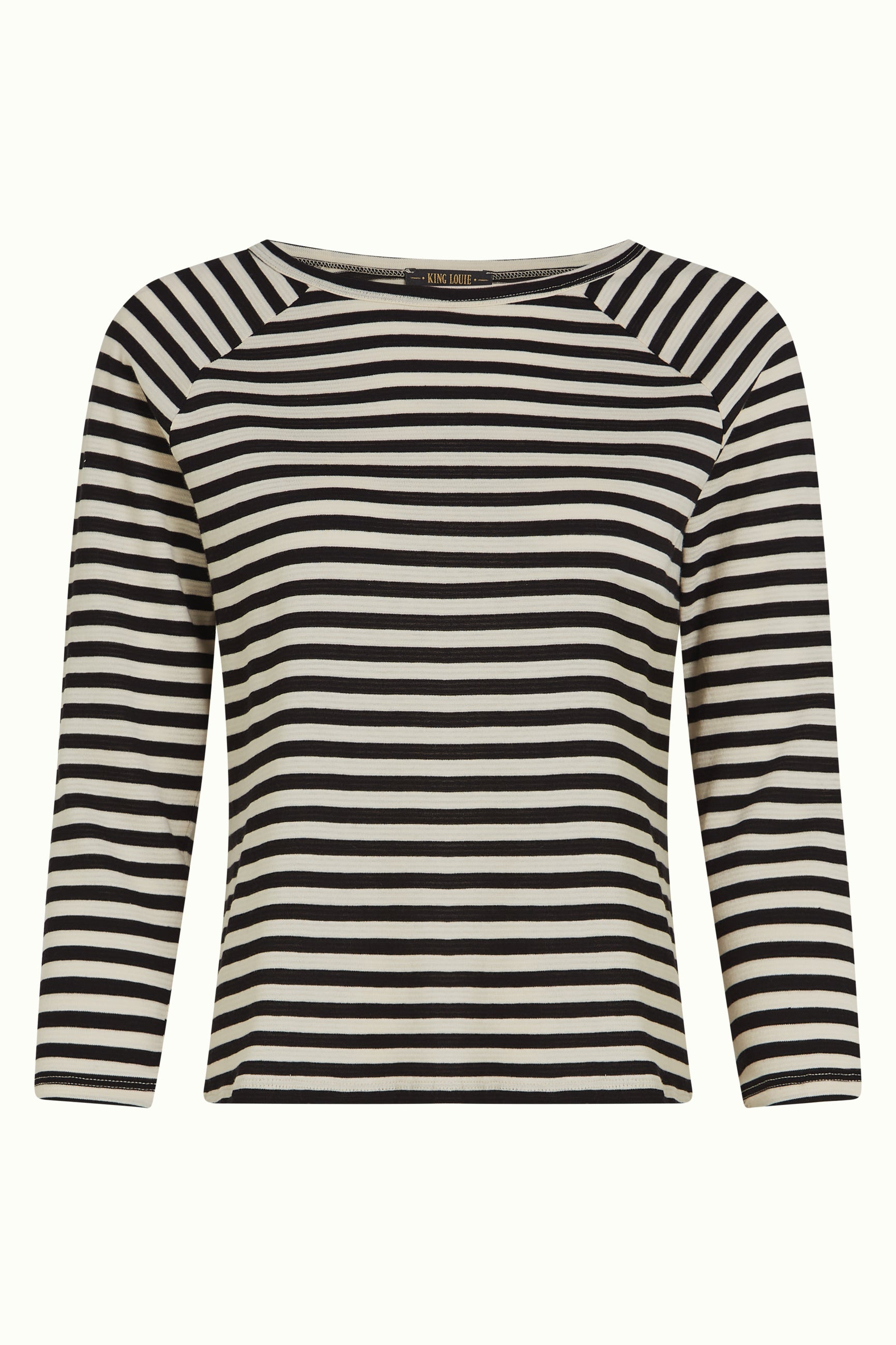 Raglan Tee Chopito Stripe - Black