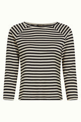 Raglan Tee Chopito Stripe - Black