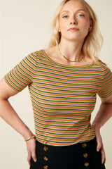 Lili Tee Mistral Stripe - Green Envy