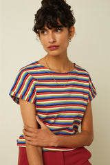Aria Top Samui Stripe - Bluing