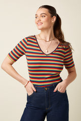 Carice V Top Samui Stripe - Bluing