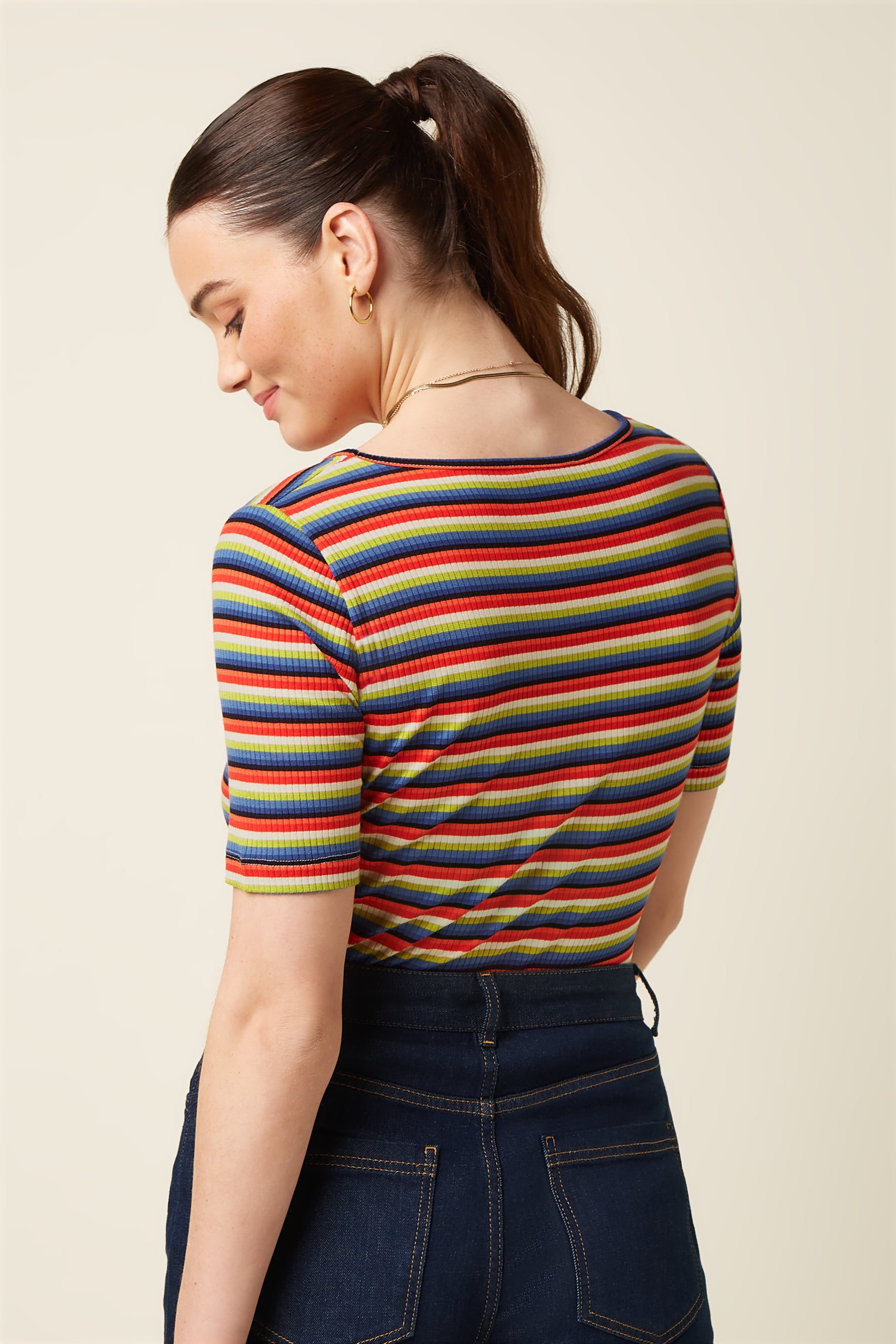 Carice V Top Samui Stripe - Bluing