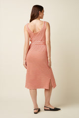 Brigitta Dress Chopito Stripe - Summer Fig