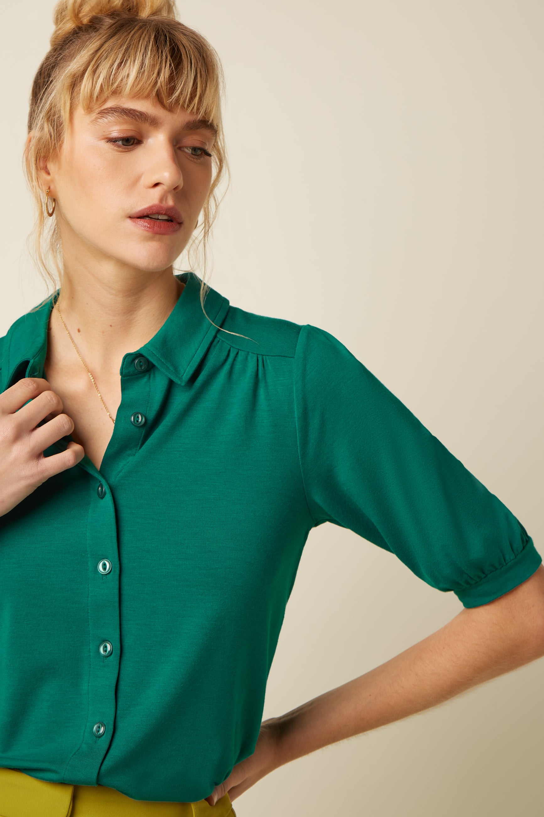 Carina Blouse Tulum - Ponderosa Green