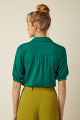 Carina Blouse Tulum - Ponderosa Green