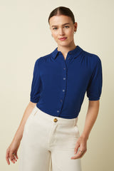 Carina Blouse Tulum - Mazarine