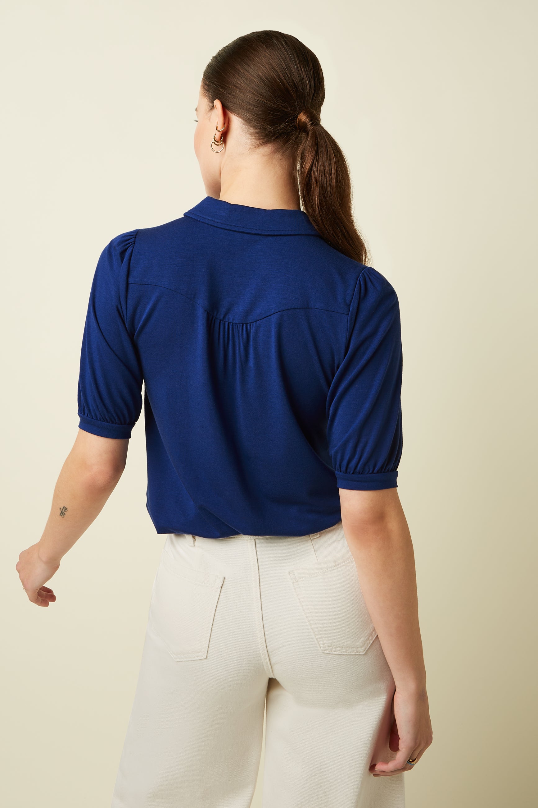 Carina Blouse Tulum - Mazarine