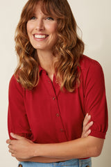 Carina Blouse Tulum - Chili Red