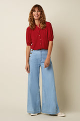 Carina Blouse Tulum - Chili Red