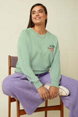 Febe Sweater Peachy - Cameo Green