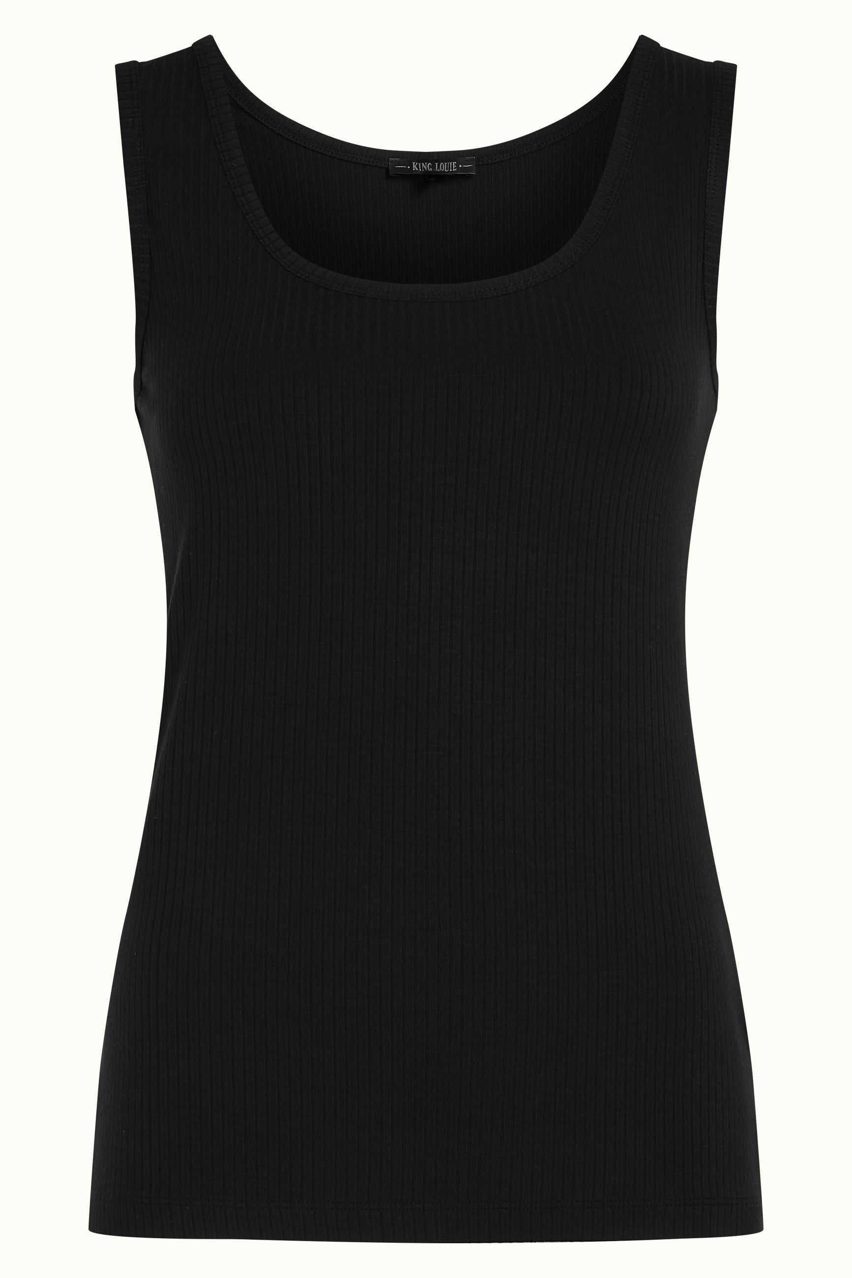 Brigitta Camisole Uni Rib - Black