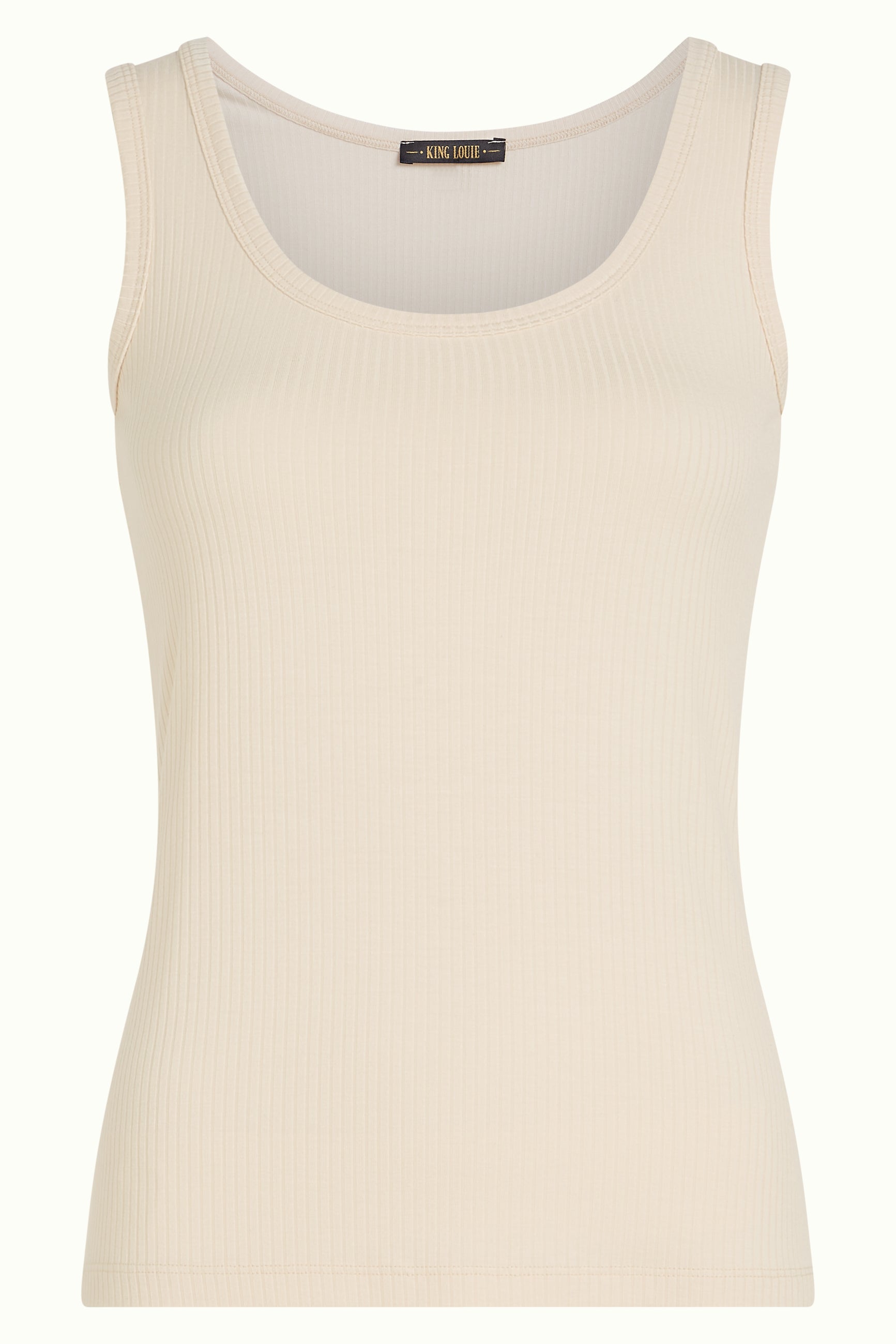 Brigitta Camisole Uni Rib - Cream