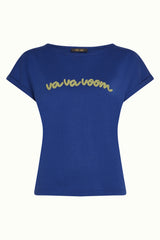 Aria Top Placement Print - Mazarine