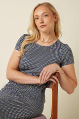 Mona Dress Blizzy - Mazarine