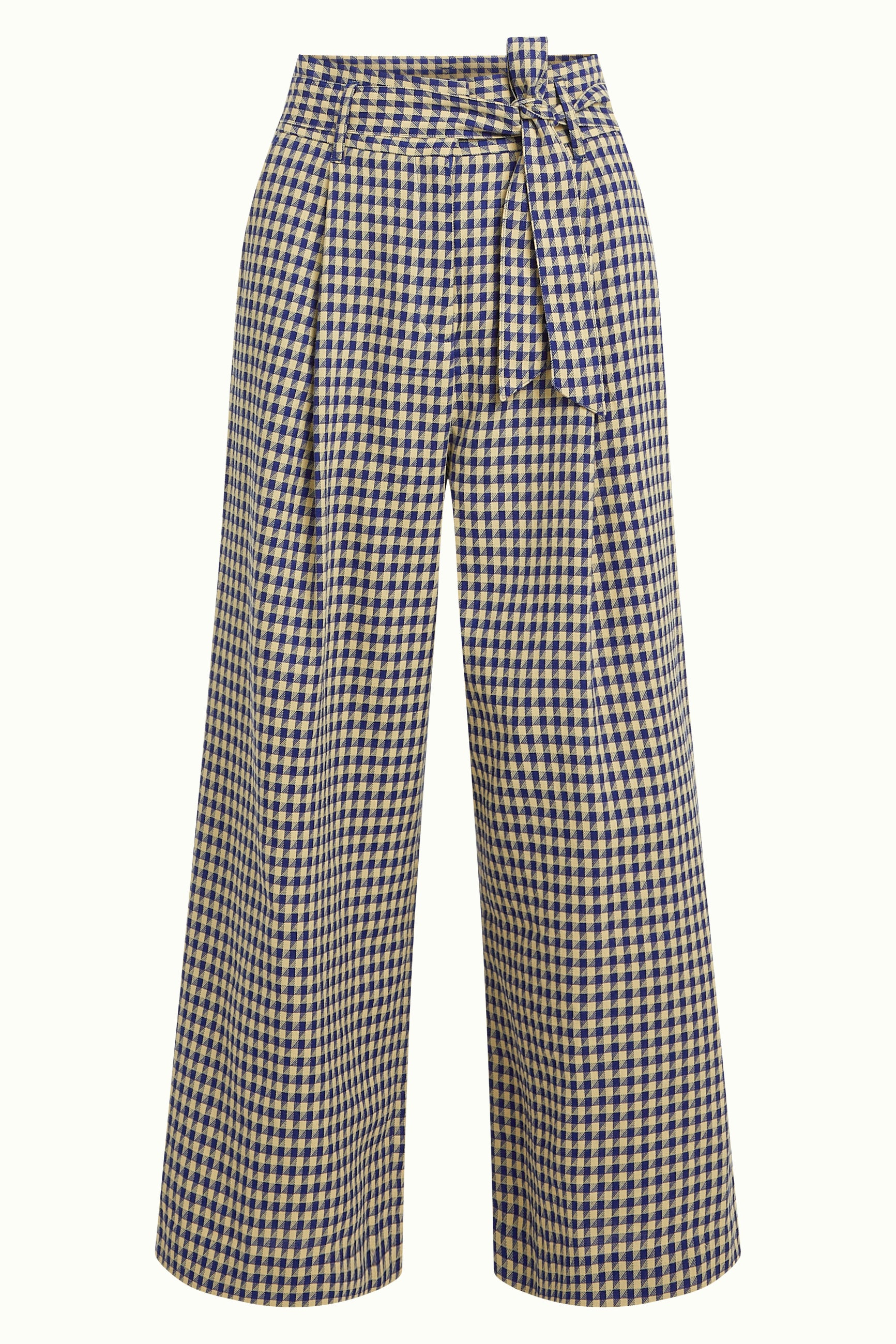 Ava Pants Pretty Check - Mazarine
