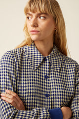 Isa Jacket Pretty Check - Mazarine