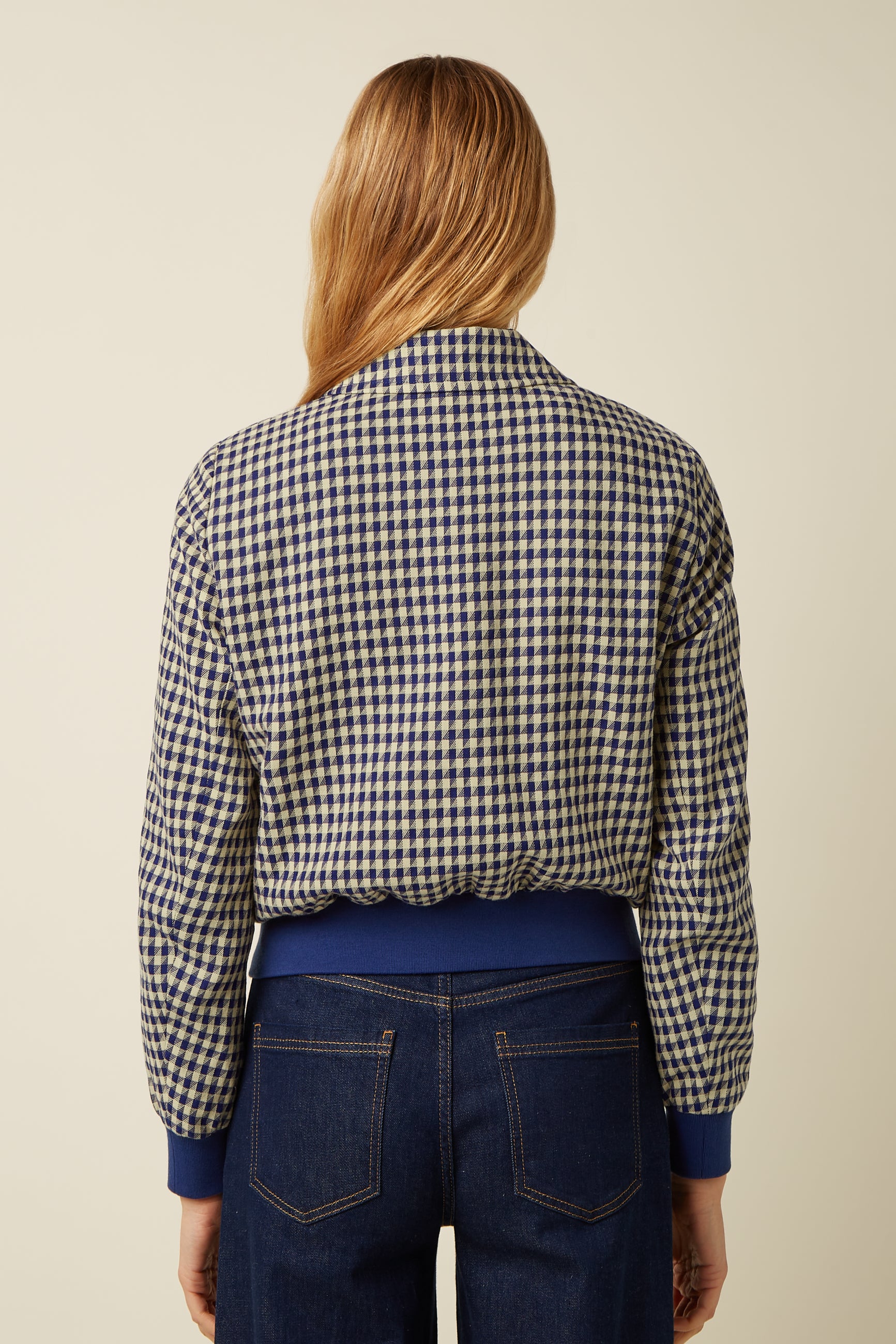 Isa Jacket Pretty Check - Mazarine