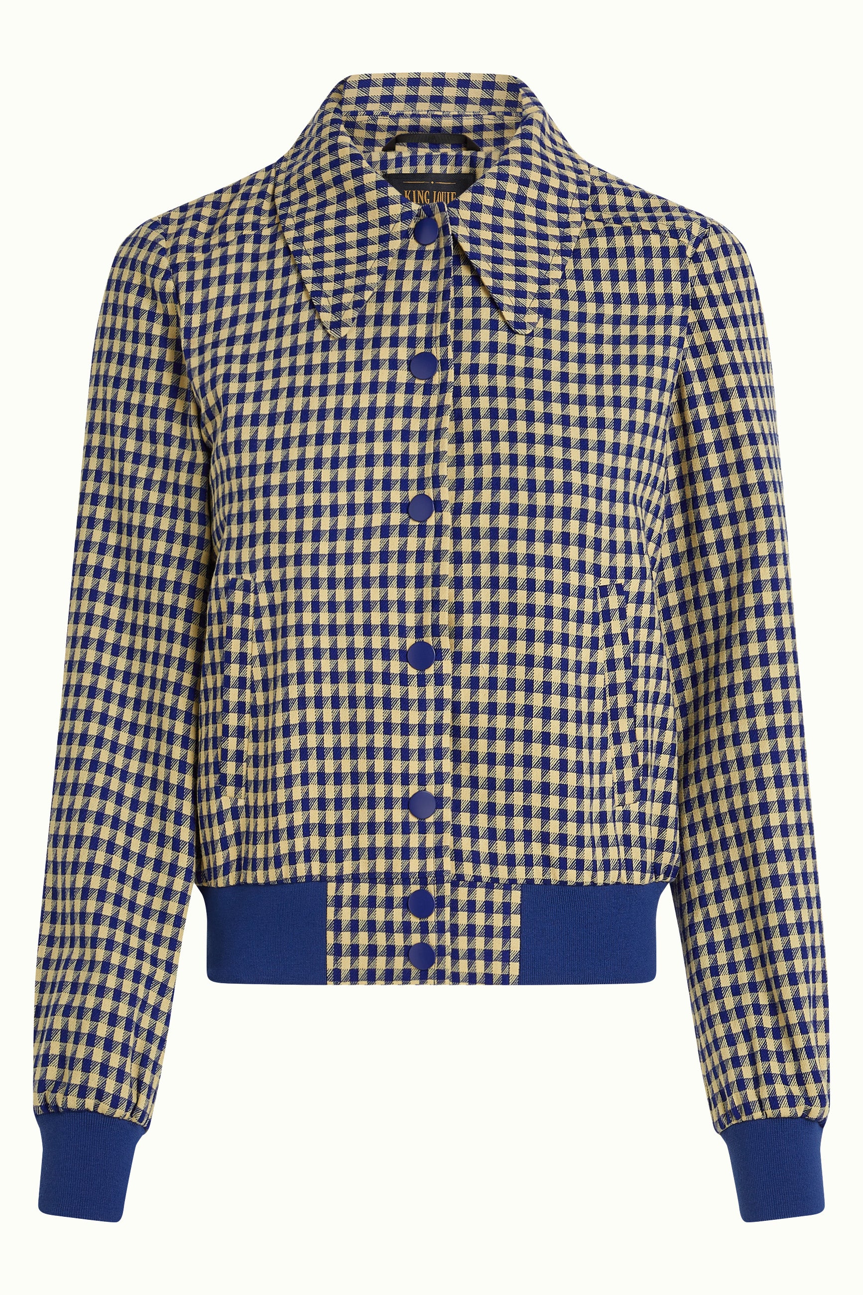 Isa Jacket Pretty Check - Mazarine