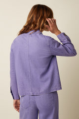 Ellen Jacket Colored Denim - Sheer Lilac