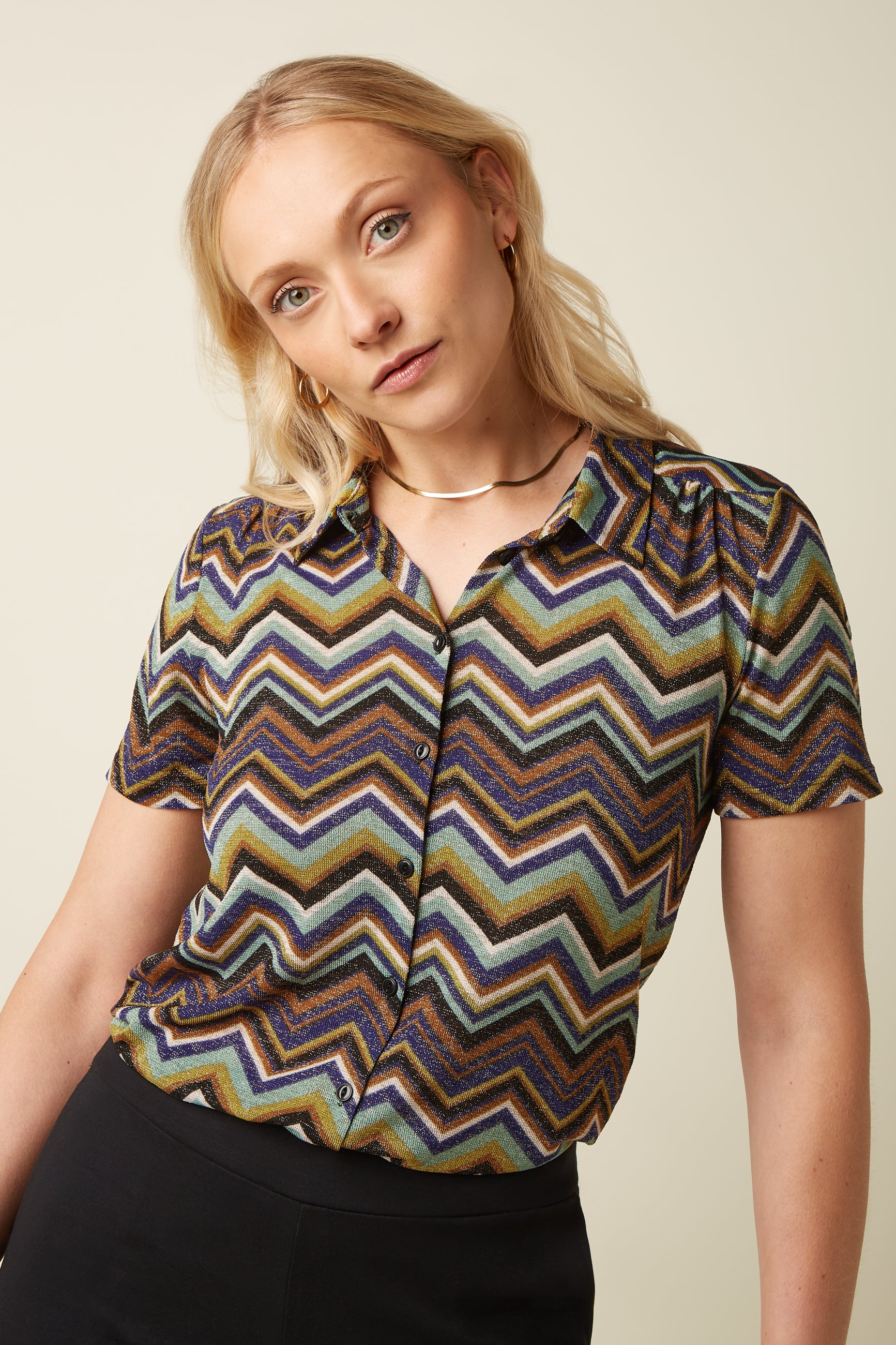 Maisie Blouse Shio - Strong Blue