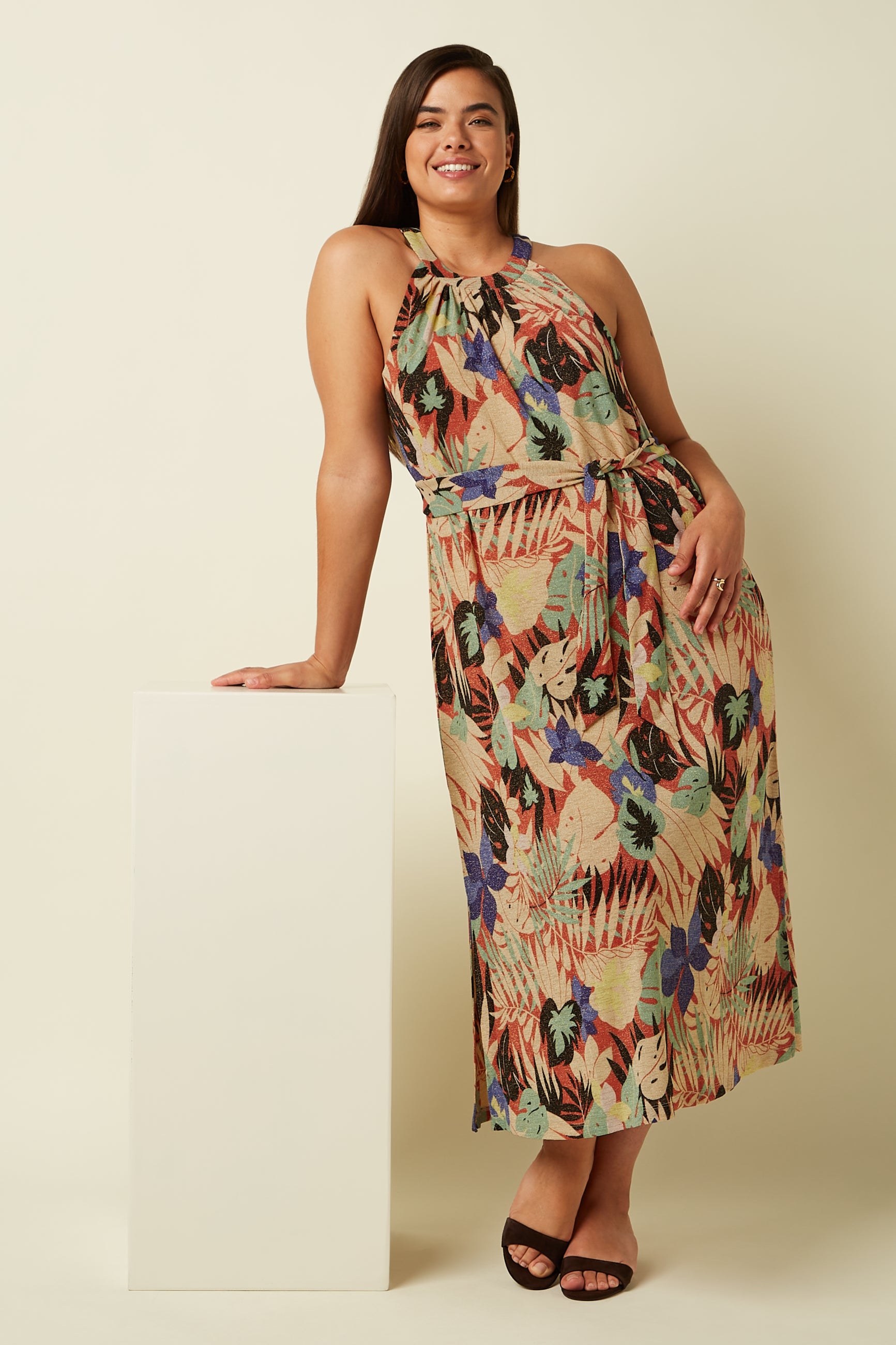 Virna Dress Mola - Langoustino Orange