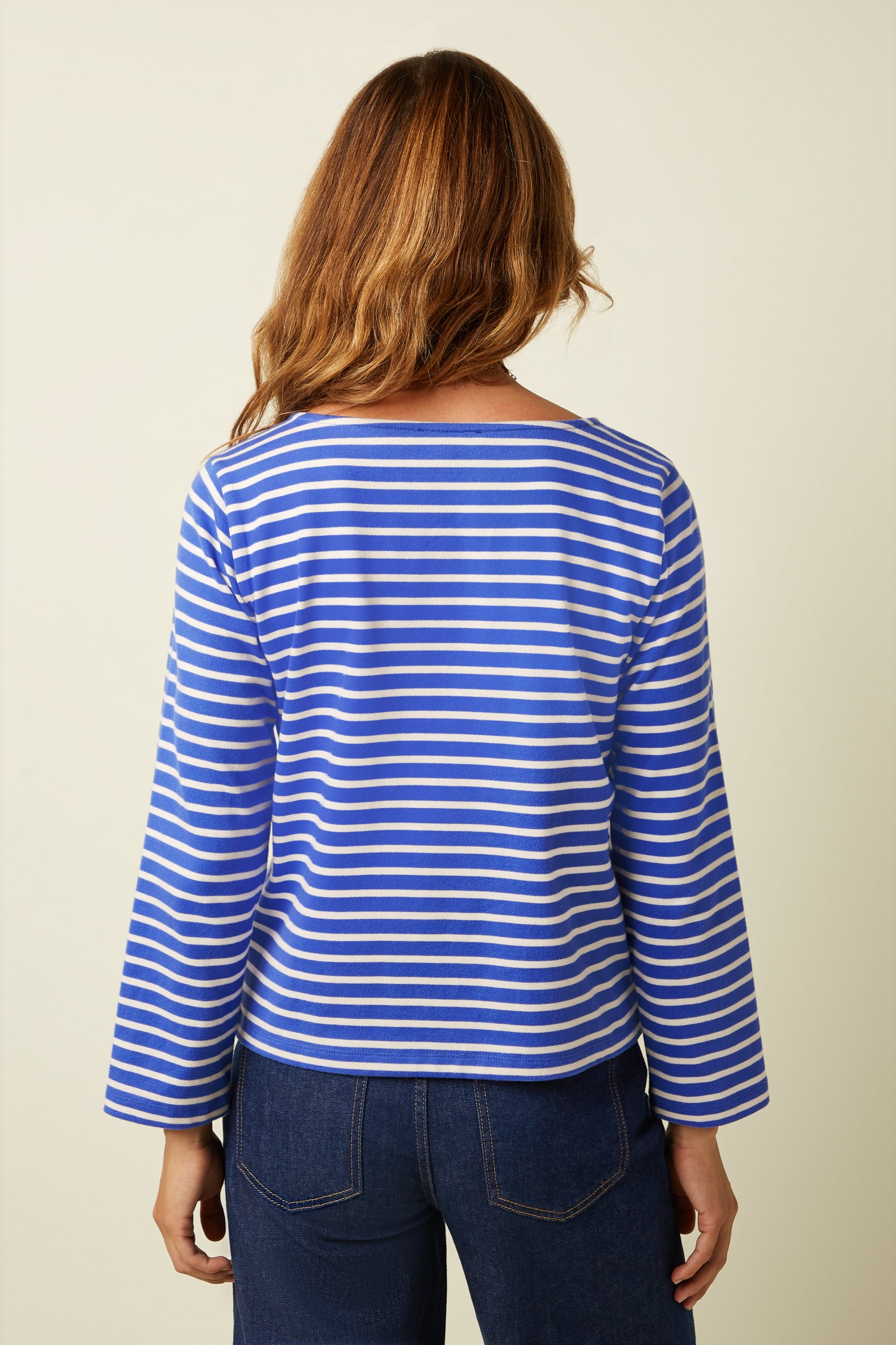 Boatneck Top Britney Stripe - Amparo Blue