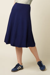 Juno Skirt Milano Crepe - Beacon Blue