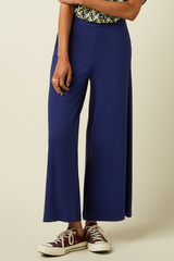 Border Palazzo Cropped Pants Milano Uni