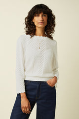Audrey Top Rocky Ajour  - White