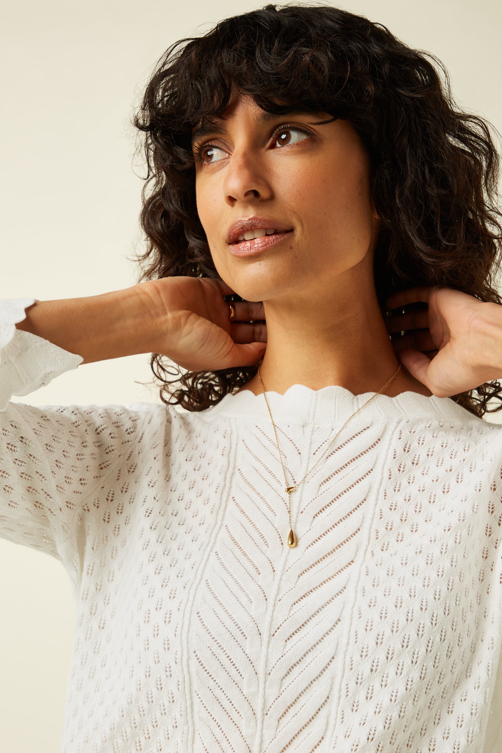 Audrey Top Rocky Ajour  - White