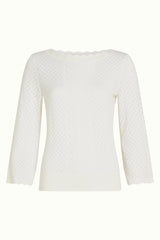 Audrey Top Rocky Ajour  - White