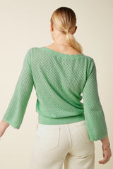 Audrey Top Rocky Ajour  - Minty Meadow