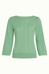 Audrey Top Rocky Ajour  - Minty Meadow